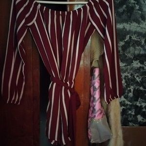 Women's size1-2, "shorts" jumper, with tie,( around hips or waist),